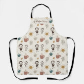 Brother Sister Coffee Mom Custom Schürze (Vorderseite)