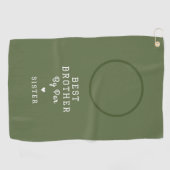 Brother Sister Foto Best Brother by Par Golfhandtuch (Horizontal)