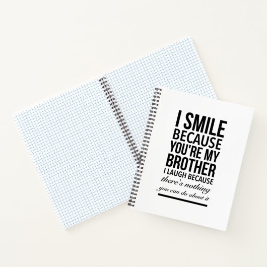 Brother smile funny ohrs for brothers big bro notizblock (Innenseite)