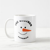Brother Snowman Face Squad Matching Family Costume Kaffeetasse (Links)