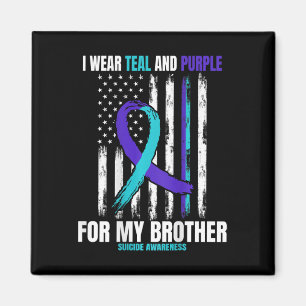 Brother Suicide Awareness Prevention American Flag Magnet