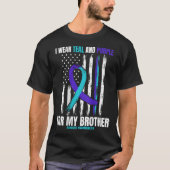 Brother Suicide Awareness Prevention American Flag T-Shirt (Vorderseite)