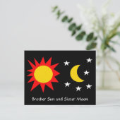 BROTHER SUN UND SISTER MOON POSTKARTE (Stehend Vorderseite)