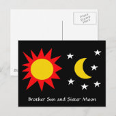 BROTHER SUN UND SISTER MOON POSTKARTE (Vorne/Hinten)