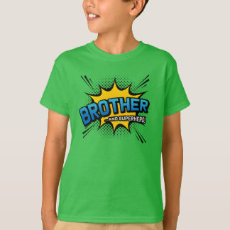 Brother & Superhero - Comic Book Style T-Shirt