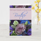 Brother Sympthy card mit Rose Karte (Gelbe Blume)
