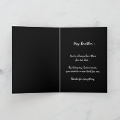 BROTHER - Trauzeuge Wedding Vielen Dank Dankeskarte (Innenseite)