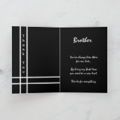 BROTHER - Trauzeuge Wedding Vielen Dank Dankeskarte (Innenseite)