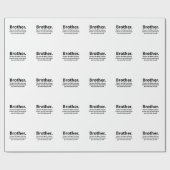 Brother Typografie Brother Geschenkpapier (Flach)