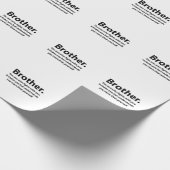 Brother Typografie Brother Geschenkpapier (Ecke)
