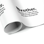 Brother Typografie Brother Geschenkpapier (Rolleneckpunkt)