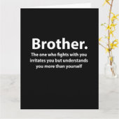Brother Typografie Brother Karte (Gelbe Blume)