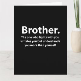 Brother Typografie Brother Karte
