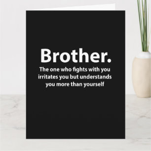Brother Typografie Brother Karte