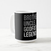 Brother Uncle Godami Legend Fun Bestes Funny Kaffeetasse (Vorderseite Links)
