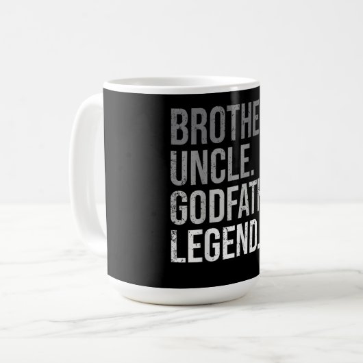 Brother Uncle Godami Legend Fun Bestes Funny Kaffeetasse (Vorderseite Links)