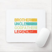 Brother Uncle GodVater Legend Bester Sonnengott Un Mousepad (Mit Mouse)