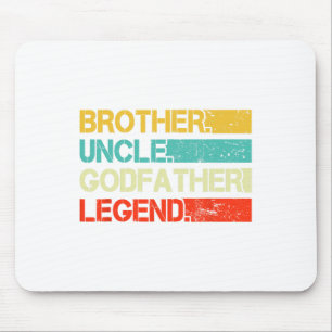 Brother Uncle GodVater Legend Bester Sonnengott Un Mousepad