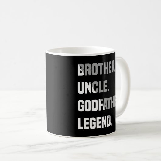 Brother Uncle GodVater Legend Kaffeetasse (VorderseiteRechts)