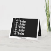 BROTHER Usher Invasion Diamond Karo Einladung (Rückseite)