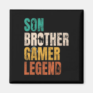Brother Video Gamer Legend Matching Family Magnet