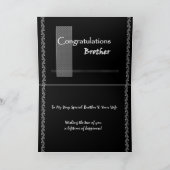BROTHER Wedding Congratulations Karte (Innenseite)