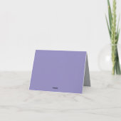 Brother Wedding Minimal Simple Lavender Silver Karte (Rückseite)