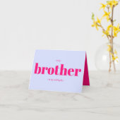 Brother Wedding Minimal Simple Lilac pink Karte (Gelbe Blume)