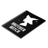 Brother Witch Funny Spooky Matching Halloween Notizblock (Linke Seite)