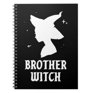 Brother Witch Funny Spooky Matching Halloween Notizblock