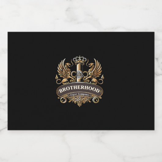 Brotherhood Cigar Company Alkoholflaschenetikett (Einzelnes Label)