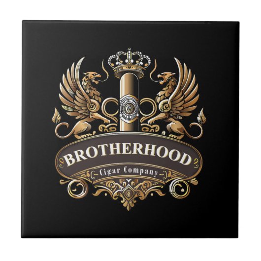 Brotherhood Cigar Company Ceramic Tile Fliese (Vorderseite)