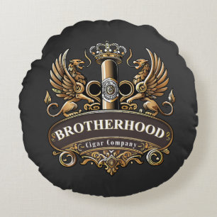 Brotherhood Cigar Company  Rundes Kissen
