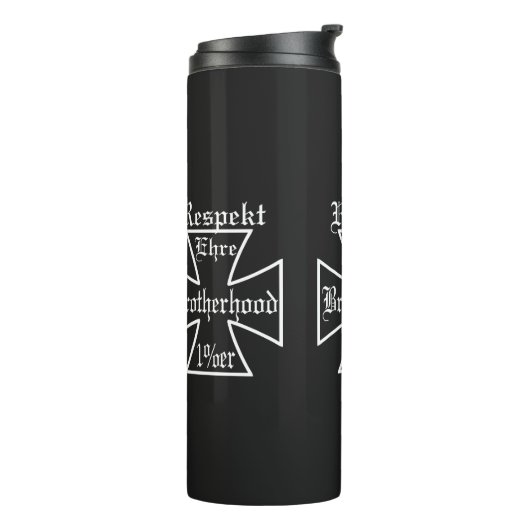 Brotherhood Ehre Respekt La Familia Thermosbecher (Nach links gedreht)