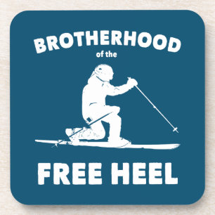 Brotherhood Of The Free Heel Telemark Skiing Getränkeuntersetzer
