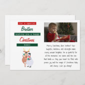 Brotherly Love Christmas Holiday Card Feiertagskarte (Vorne/Hinten)