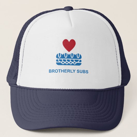 Brotherly Subs Trucker Hat Truckerkappe (Vorderseite)