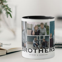 BROTHERS 8 Foto Collage Modernes Geschenk