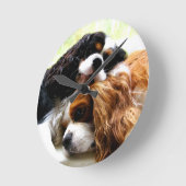 Brothers Cavaliers Runde Wanduhr (Winkel)