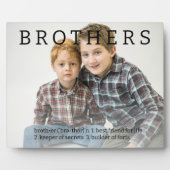 Brothers Dictionary Definition Fuque Plaque Fotoplatte (Vorderseite)