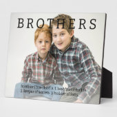 Brothers Dictionary Definition Fuque Plaque Fotoplatte (Seite)