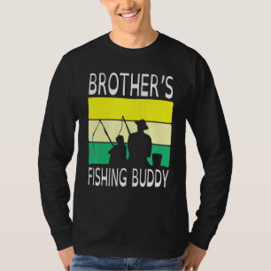 Brothers Fishing Buddy Happy Day Großvater Vater P T-Shirt