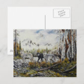 Brothers~Oil Painting von David Paul Postkarte (Vorne/Hinten)