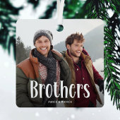 BROTHERS Personalisiertes Foto Niedlich Brother Gi Ornament Aus Metall