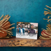 Brothers Script Gift For Brothers Photo Keepsake Fotoplatte (Seite)