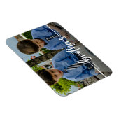 Brothers Script Modernes Foto Magnet (Rechte Seite)