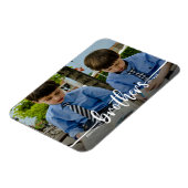 Brothers Script Modernes Foto Magnet (Linke Seite)