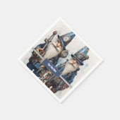 Brothers Twins Partners Steampunk Serviette (Ecke)
