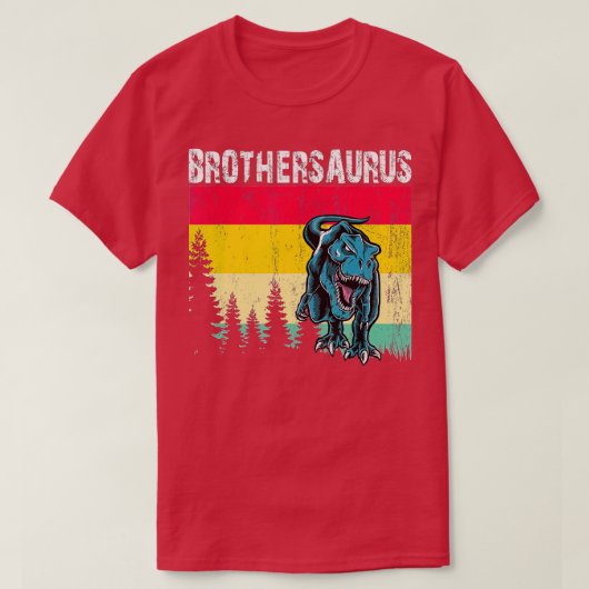 BrotherSaurus Big Brother T-Rex Dinosaur Gender Re T-Shirt (Design vorne)