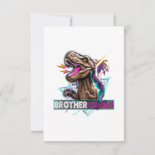 Brothersaurus Dinosaur Familiengeschenk für Bruder RSVP Karte